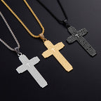 Lord's Prayer Cross Pendant Necklace view 6