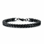 Wheat Link Bracelet in Stainless Steel view 8
