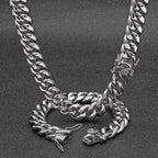 Cuban Link Chain Bracelet with Box Clasp view 13