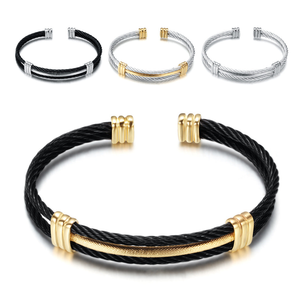 Cable Cuff Bracelet view 3