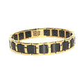 Geometric Link Bracelet with Ceramic Inlay view 7