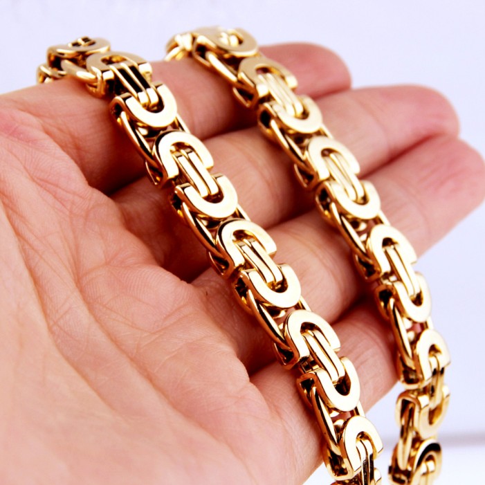 Byzantine Chain with Cross Pendant view 2