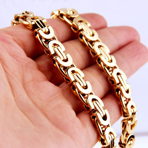 Byzantine Chain with Cross Pendant view 2