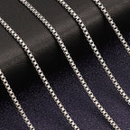 Box Chain Necklace in Titanium Steel view 2