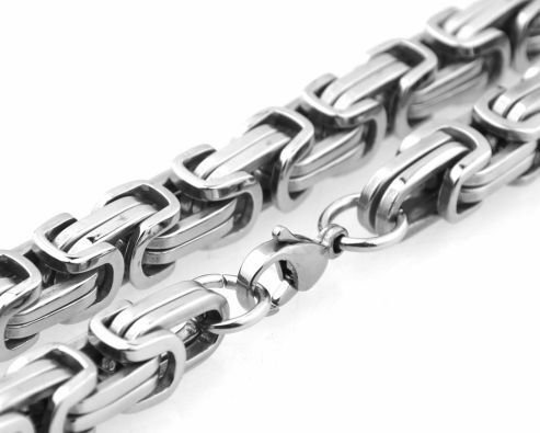 Byzantine Chain in Stainless Steel view 4