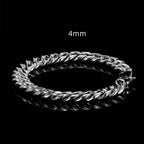 Cuban Link Bracelet in Stainless Steel view 7