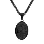 Oval Medallion Pendant Necklace view 8