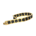 Geometric Link Bracelet with Ceramic Inlay view 6