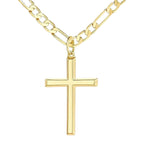 Slim Cross Pendant Necklace view 2