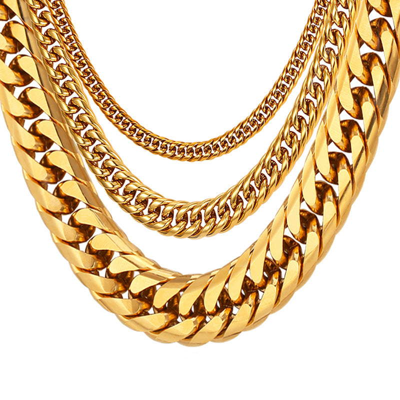 Franco Link Chain Necklace view 2