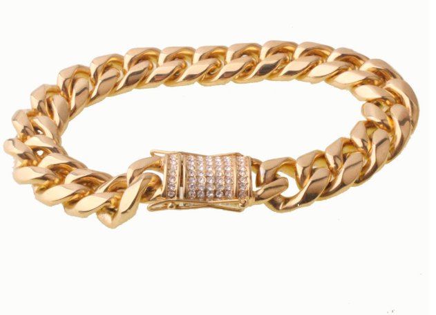 Gold-Tone Cuban Link Chain view 9
