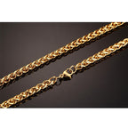 Titanium Steel Wheat Chain Necklace view 5