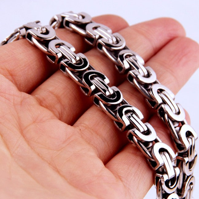 Byzantine Chain with Cross Pendant view 8