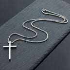 Minimalist Cross Pendant Necklace view 7