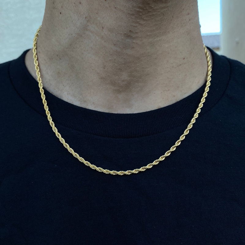 Gold-Tone Curb Chain Necklace