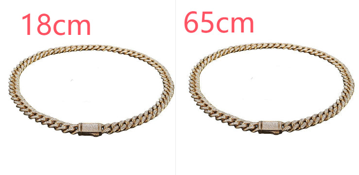 Cuban Link Chain with Pave Clasp view 31