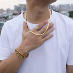 Waterproof PVD Snake Chain Necklace
