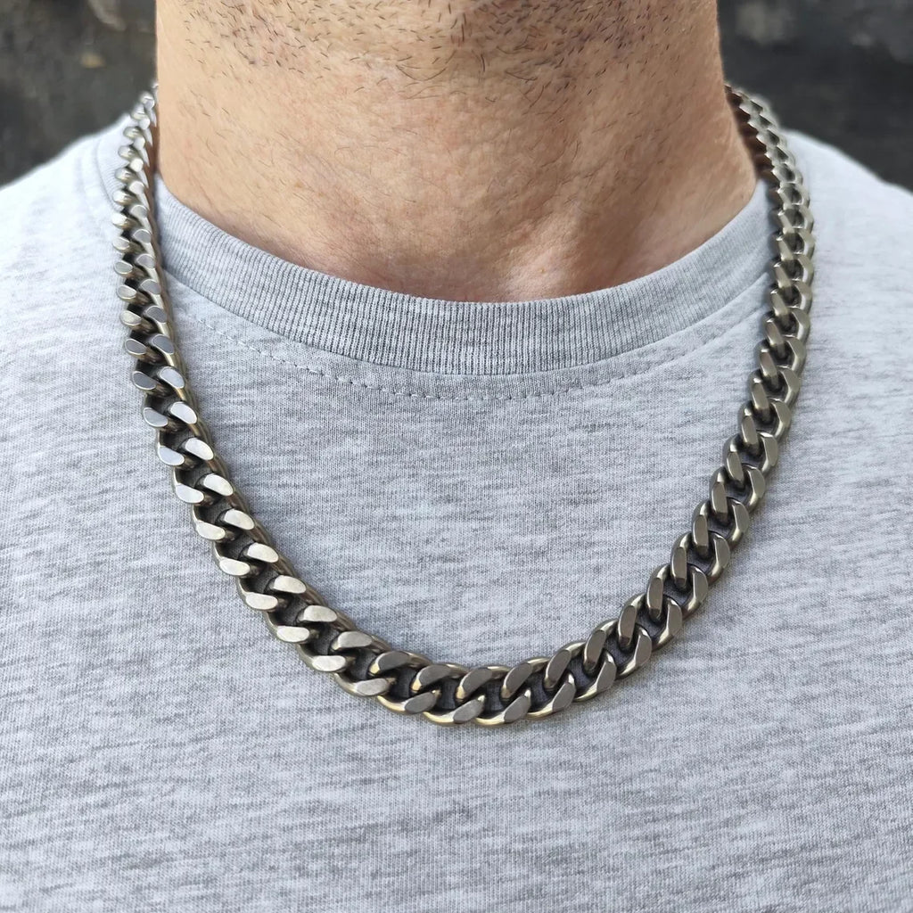 Pure Titanium Cuban Link Necklace