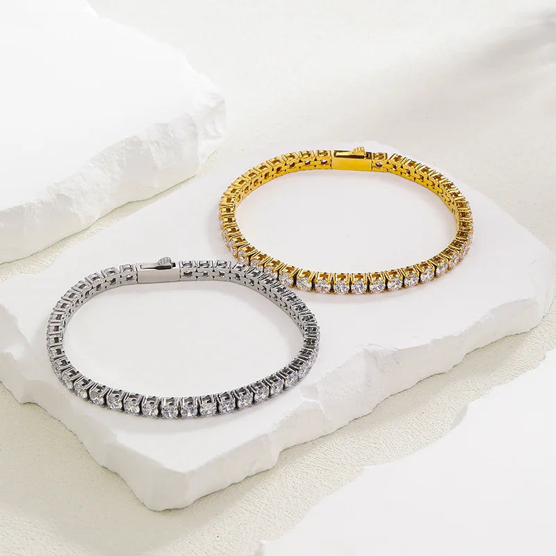Classic 316L Steel Tennis Bracelet