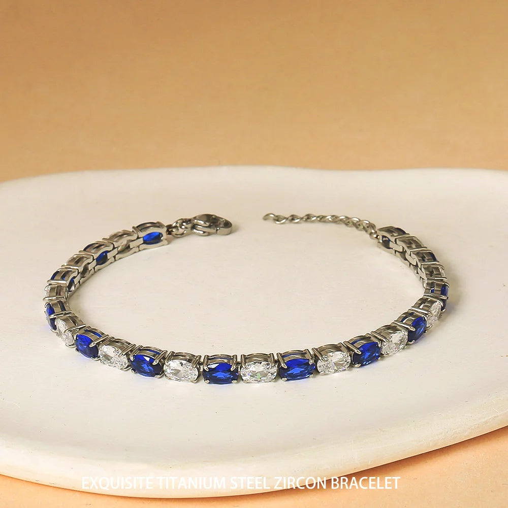 Silver+White and Blue Zircon