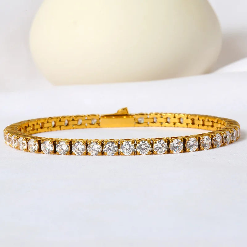 Classic 316L Steel Tennis Bracelet