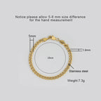 Fine 18K Gold Plated Cuban Bracelet