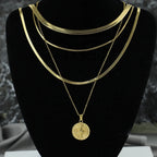 Polished Steel Snake Chain Necklace