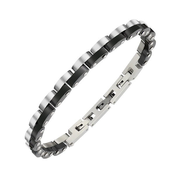 Steel Silver and Black