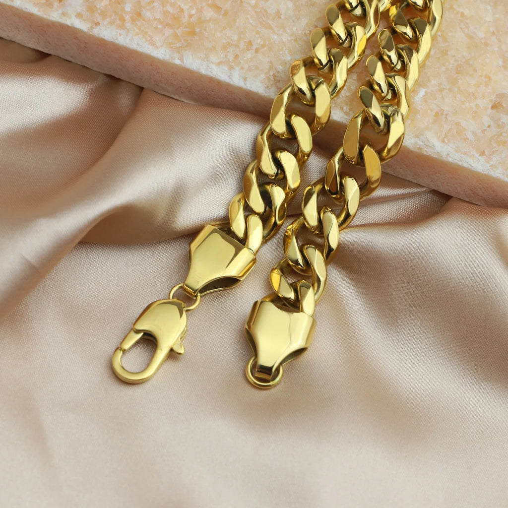 18K Gold PVD Cuban Bracelet