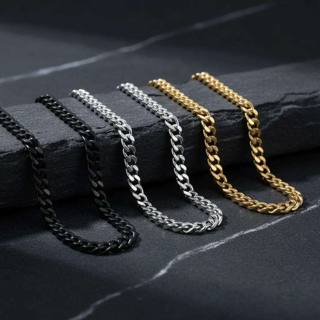 Pure Titanium Cuban Link Necklace