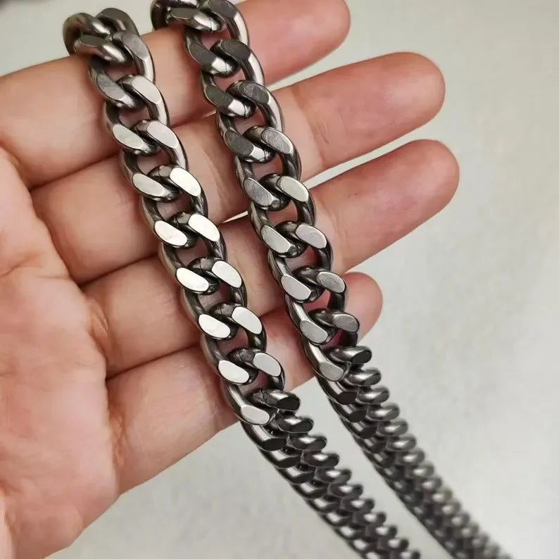 Pure Titanium Cuban Link Necklace