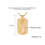 Gold Wing Pendant Necklace for Men