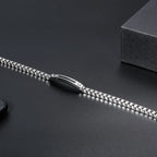 Stainless Steel Box Chain Bar Bracelet