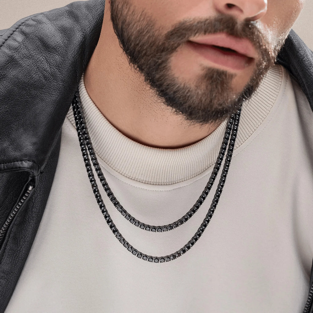 Waterproof 4mm Zircon Tennis Necklace