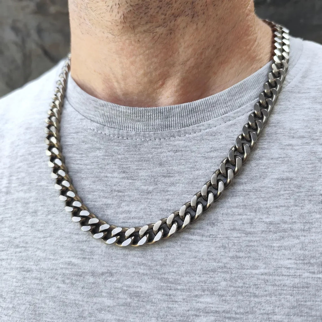 Pure Titanium Cuban Link Necklace