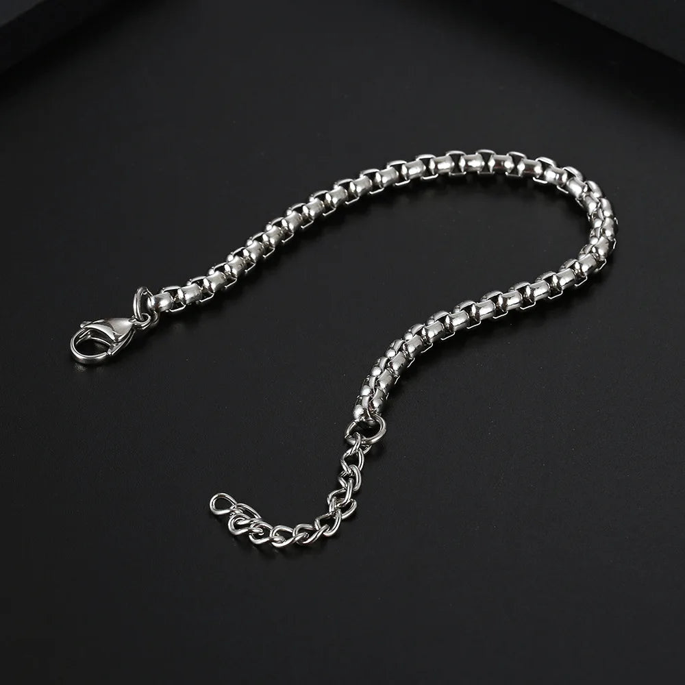 Pure Titanium Box Link Bracelet