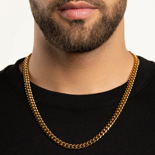 Thin 18k Gold Plated Cuban Link Chain