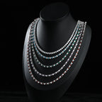 Steel Heart Zircon Tennis Necklace