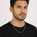 18K Gold Plated Spiral Link Chain Necklace