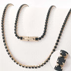 18K Gold Plated Round Zircon Tennis Necklace