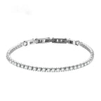 Adjustable Bezel Set Zircon Tennis Bracelet
