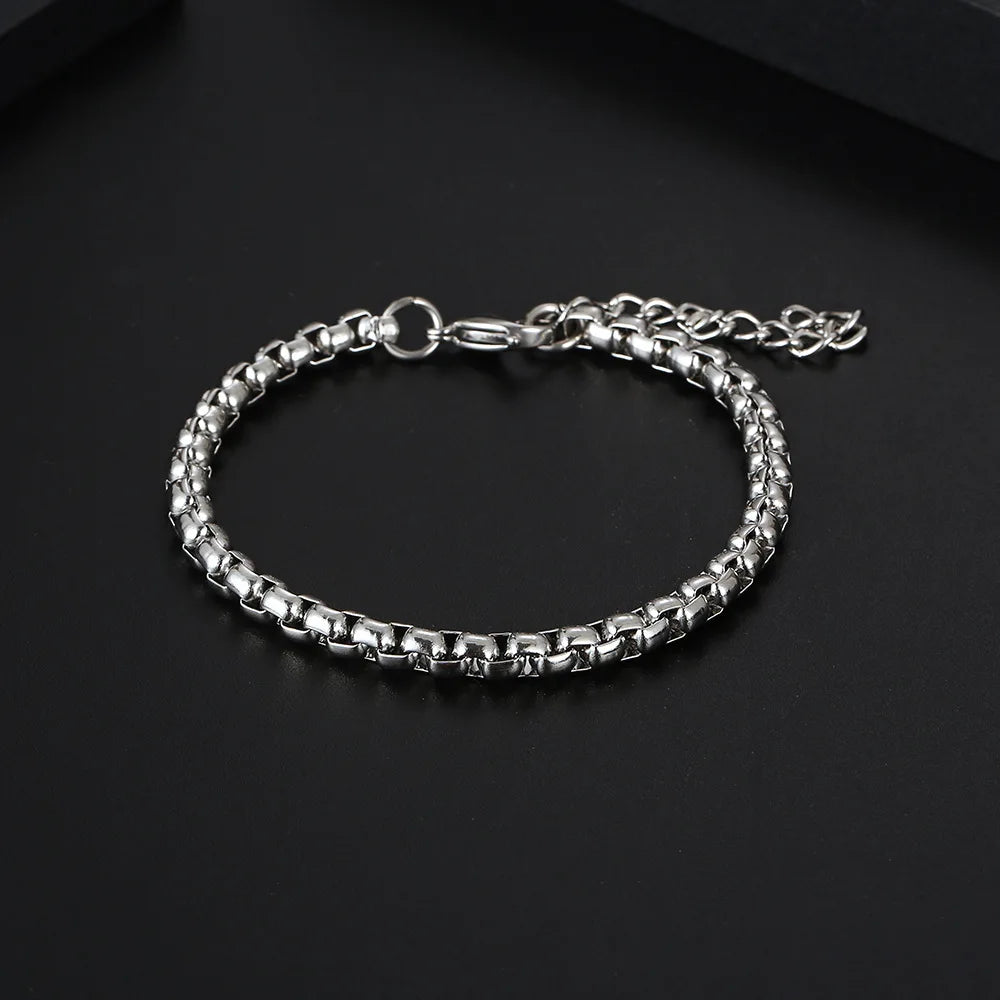 Pure Titanium Box Link Bracelet