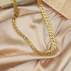 18K Gold PVD Cuban Necklace for Men