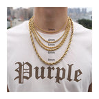 Steel Rope Chain Necklace in Four Widths