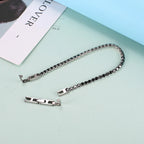 Adjustable Bezel Set Zircon Tennis Bracelet