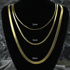 Waterproof PVD Snake Chain Necklace