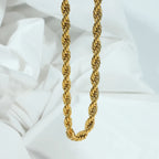 Gold Rope Chain Necklace
