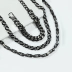 Polished Cuban Link Necklace and Bracelet Set