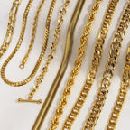 18K Gold Plated Figaro Chain Necklace