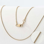 18K Gold Plated Round Snake Chain Necklace